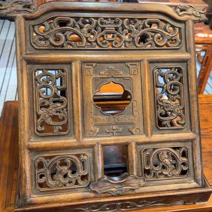 木花梨木书架一个