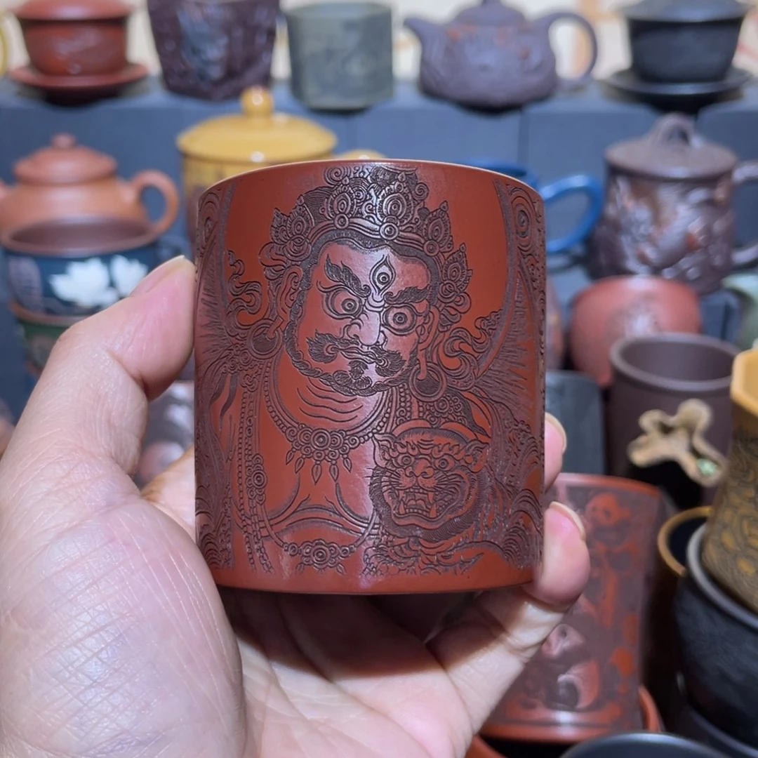 原矿紫砂手工主人杯