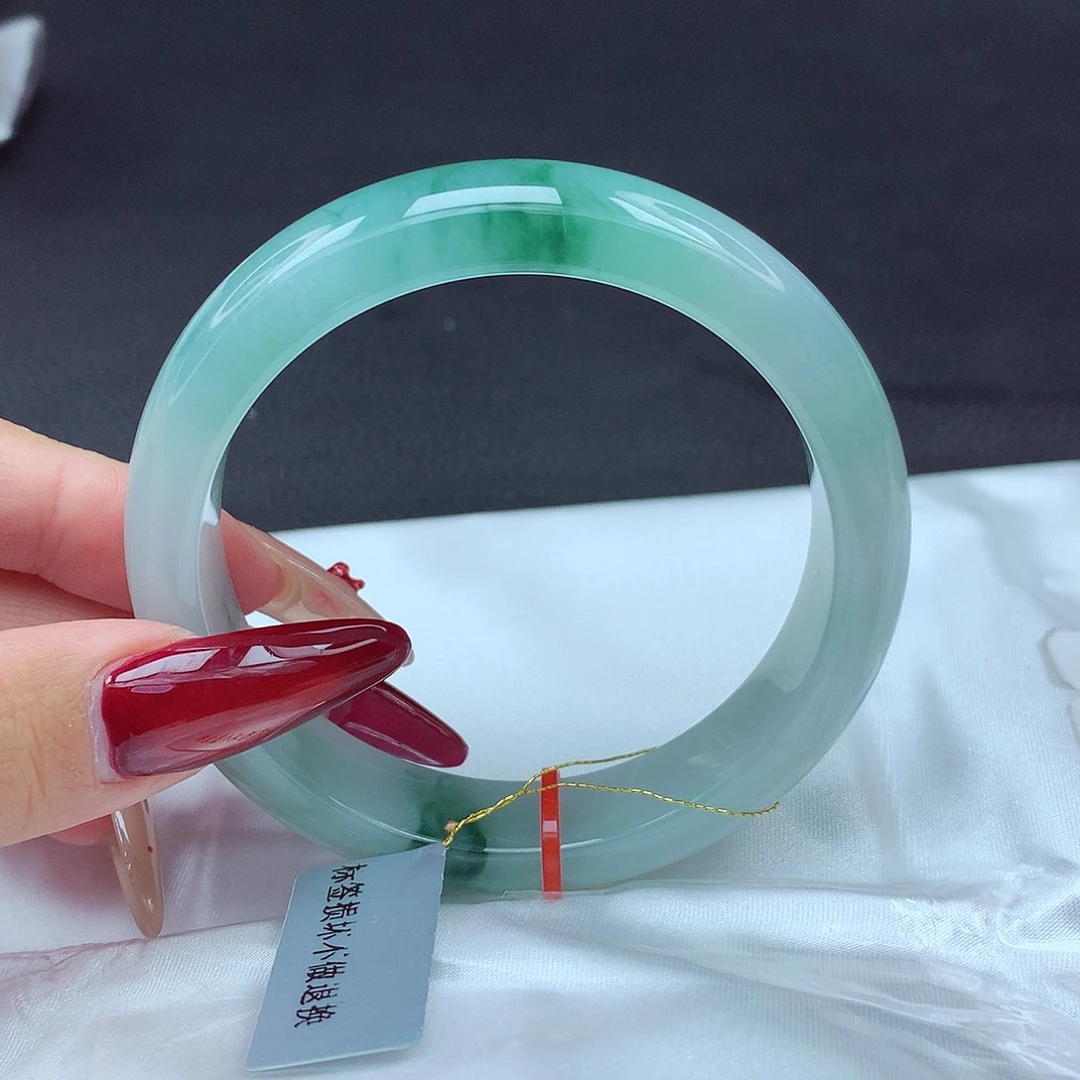 未镶嵌手镯翡翠57圈轮胎890