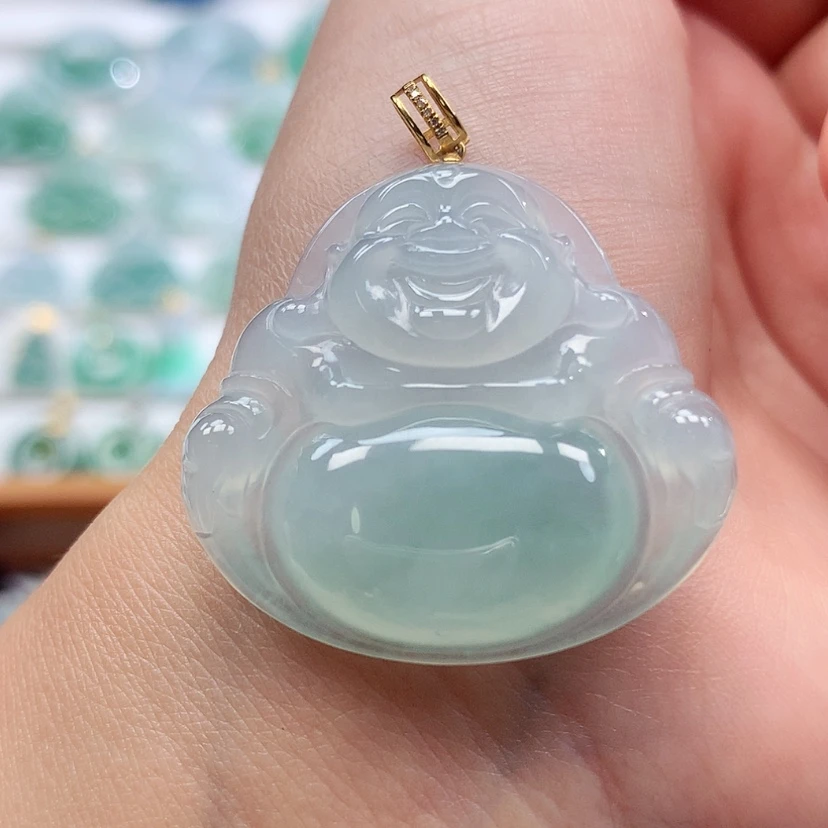 【闪购商品】吊坠(赠链)18K金镶嵌翡翠