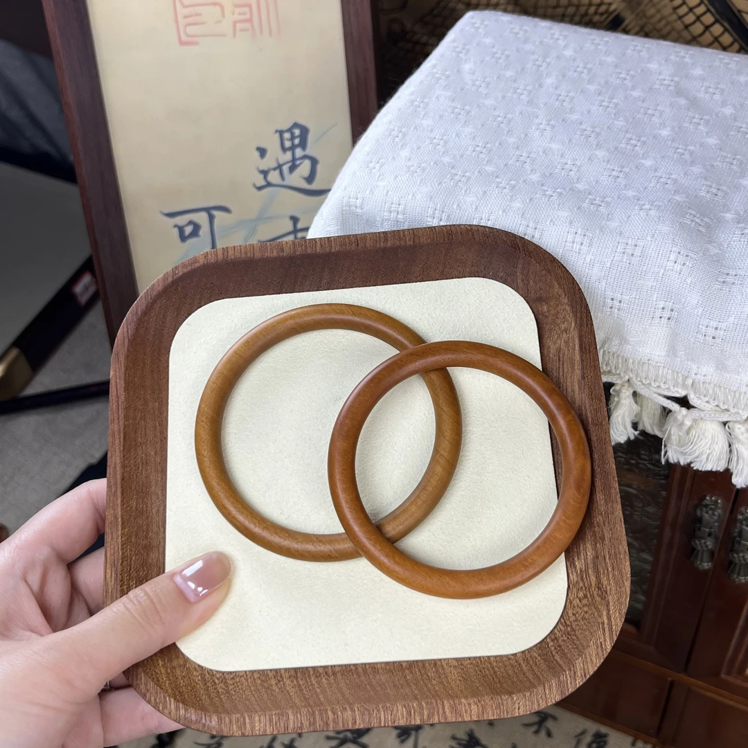 【桃缘序】「桃木手镯」单镯 桃核辟、挡、驱、护 简约百搭气质时尚
