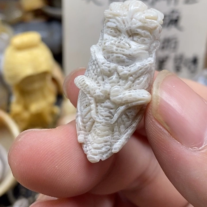 硅化珊瑚（珊瑚玉）未镶嵌颈饰