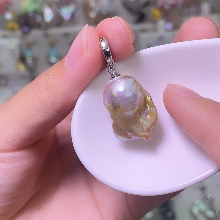 颈饰合金淡水珍珠34