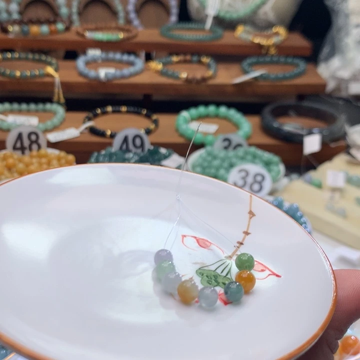 翡翠未镶嵌手链翡翠d56卡5