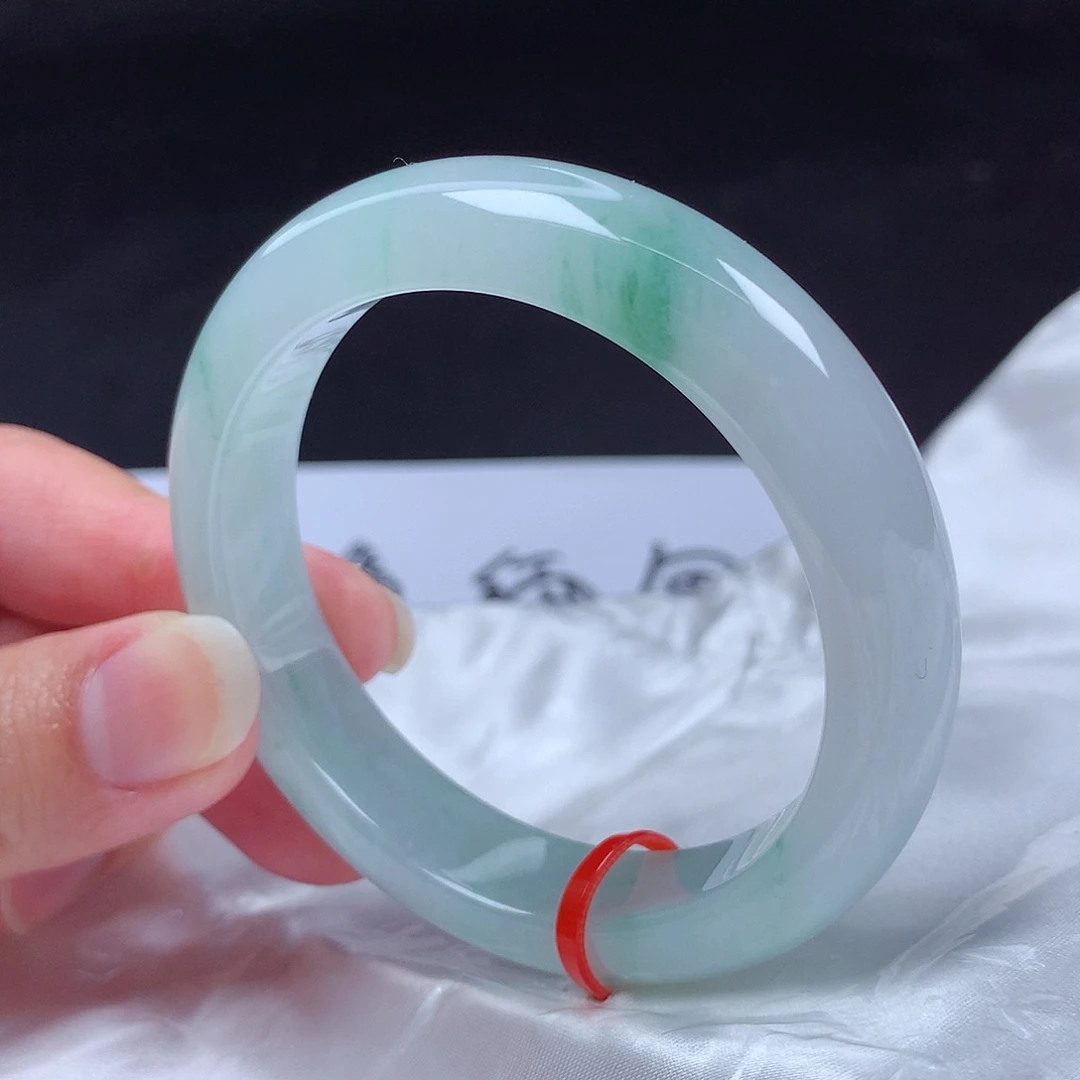 翡翠未镶嵌手镯52圈s1611