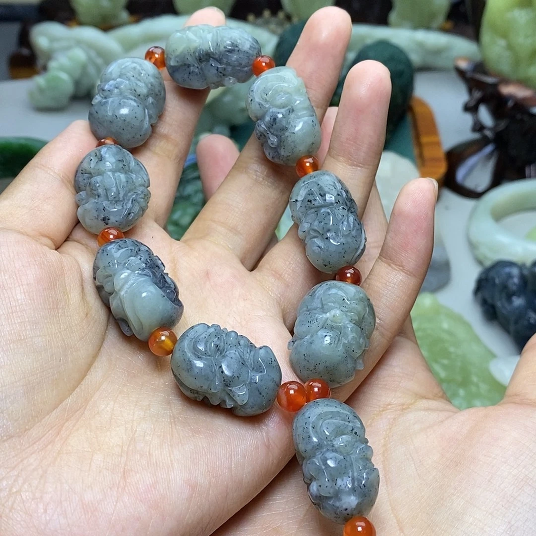 和田玉未镶嵌颈饰希****9