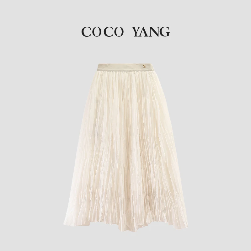 女童纱裙百褶裙2025休闲百搭半身裙大女孩亲子装-SS068