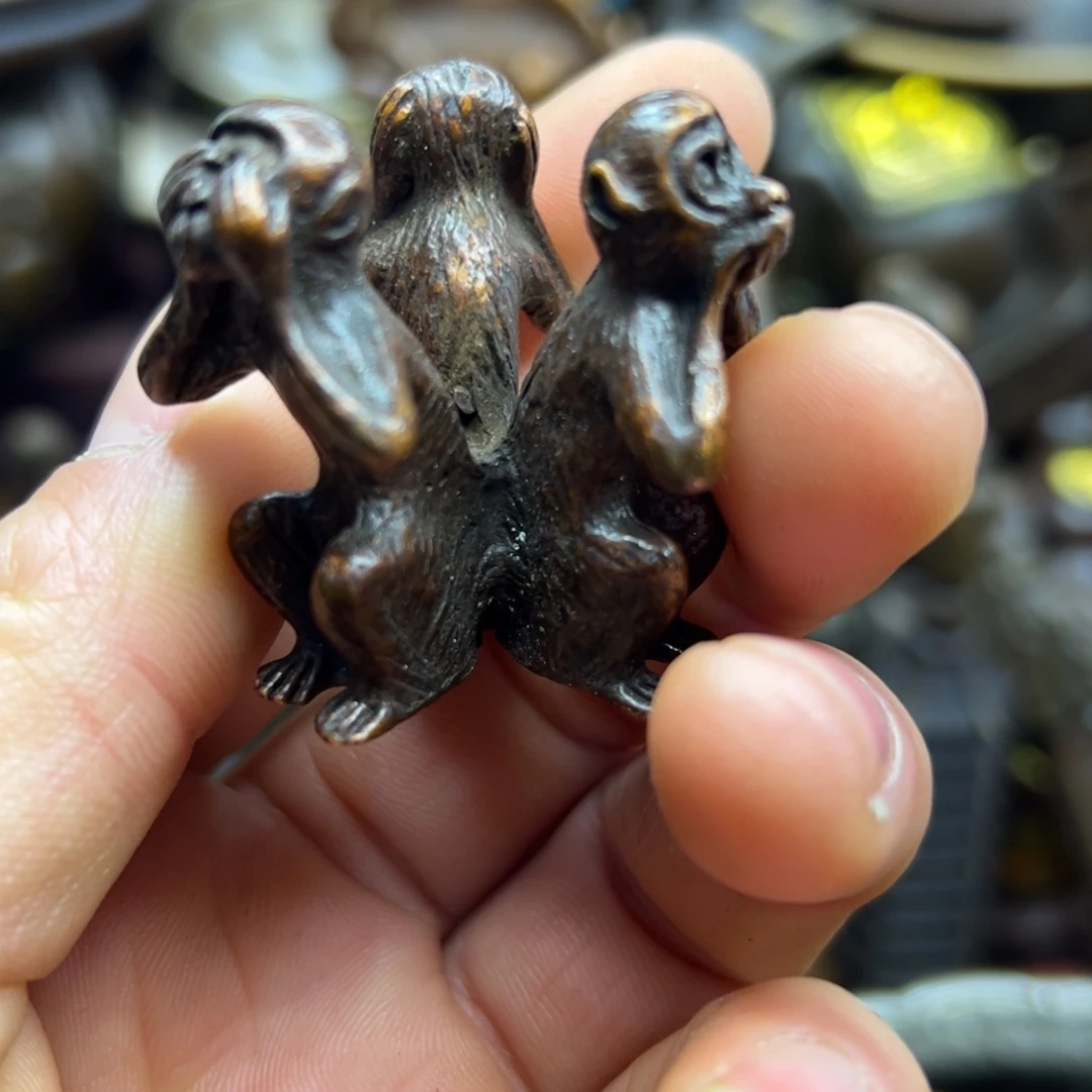 铜摆件欢迎欢迎你