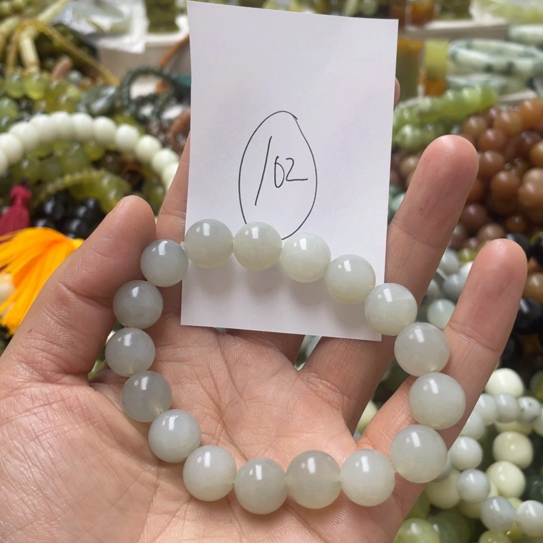 蛇纹石玉手链未镶嵌