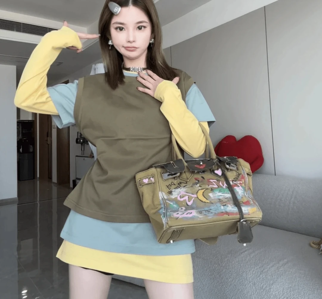 舟舟【莫兰迪三件套】显瘦时尚休闲设计感小众百搭减龄A1