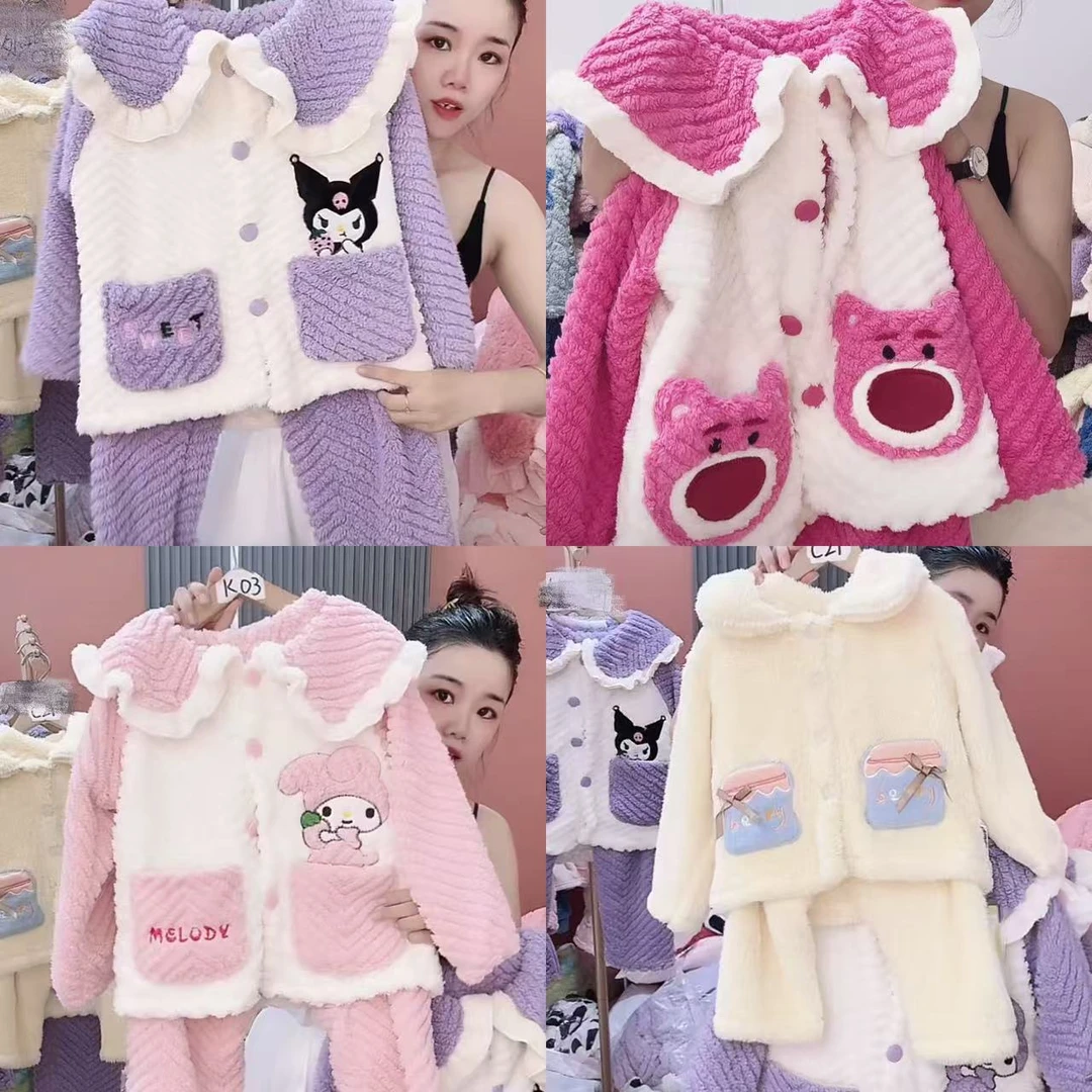 云姐【001-200】听尺码选编码儿童秋冬睡衣卡通家居服