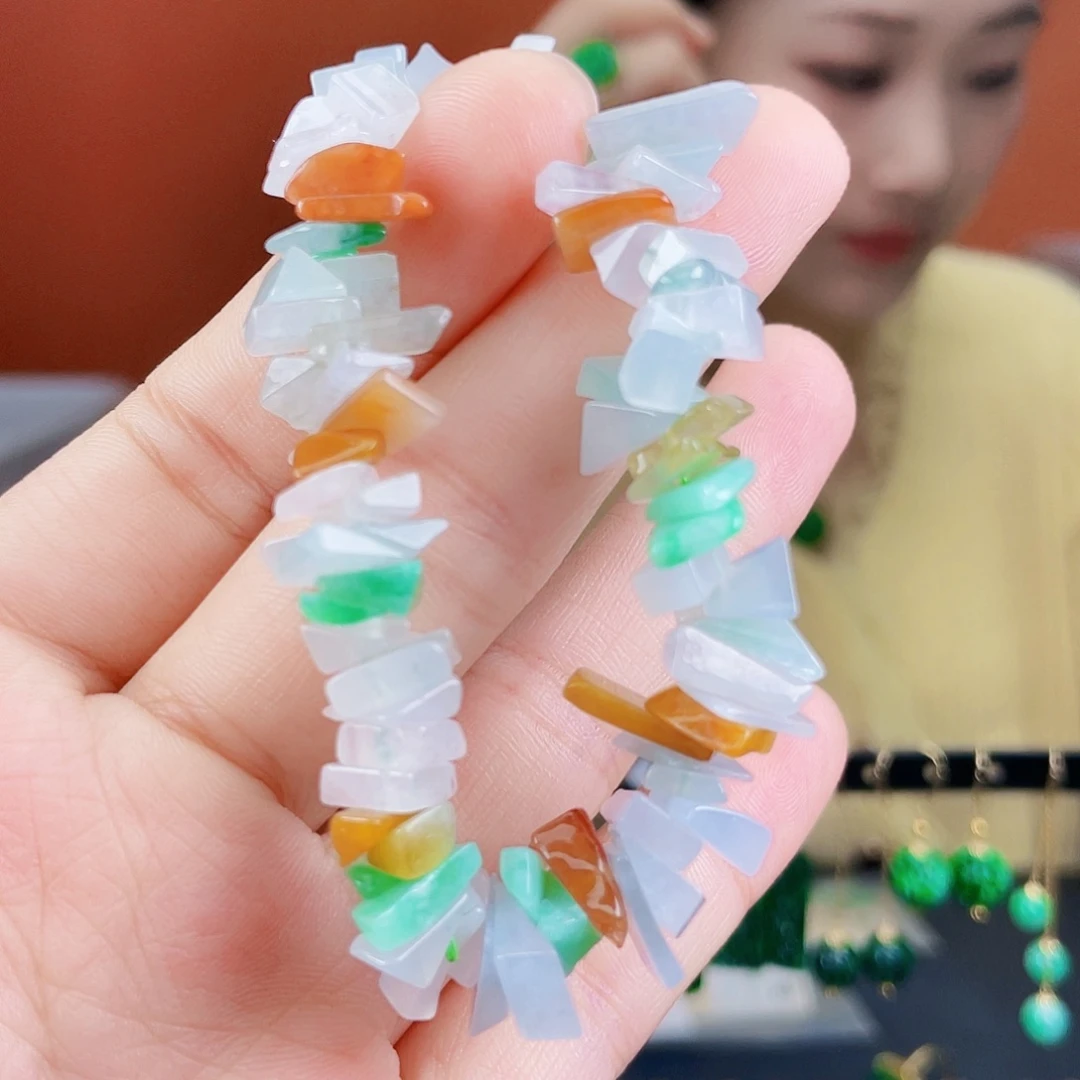 翡翠未镶嵌耳饰饰品