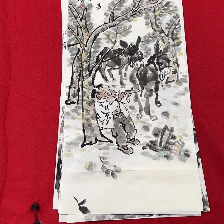 国画花鸟等图案和造型都非常精致