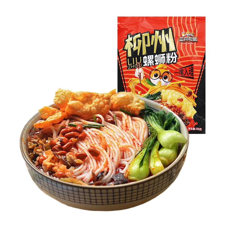 三只松鼠_螺蛳粉335g柳州特产正宗米粉方便速食夜宵小吃