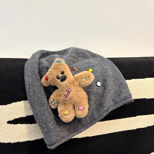 棕熊灰帽子MZ211