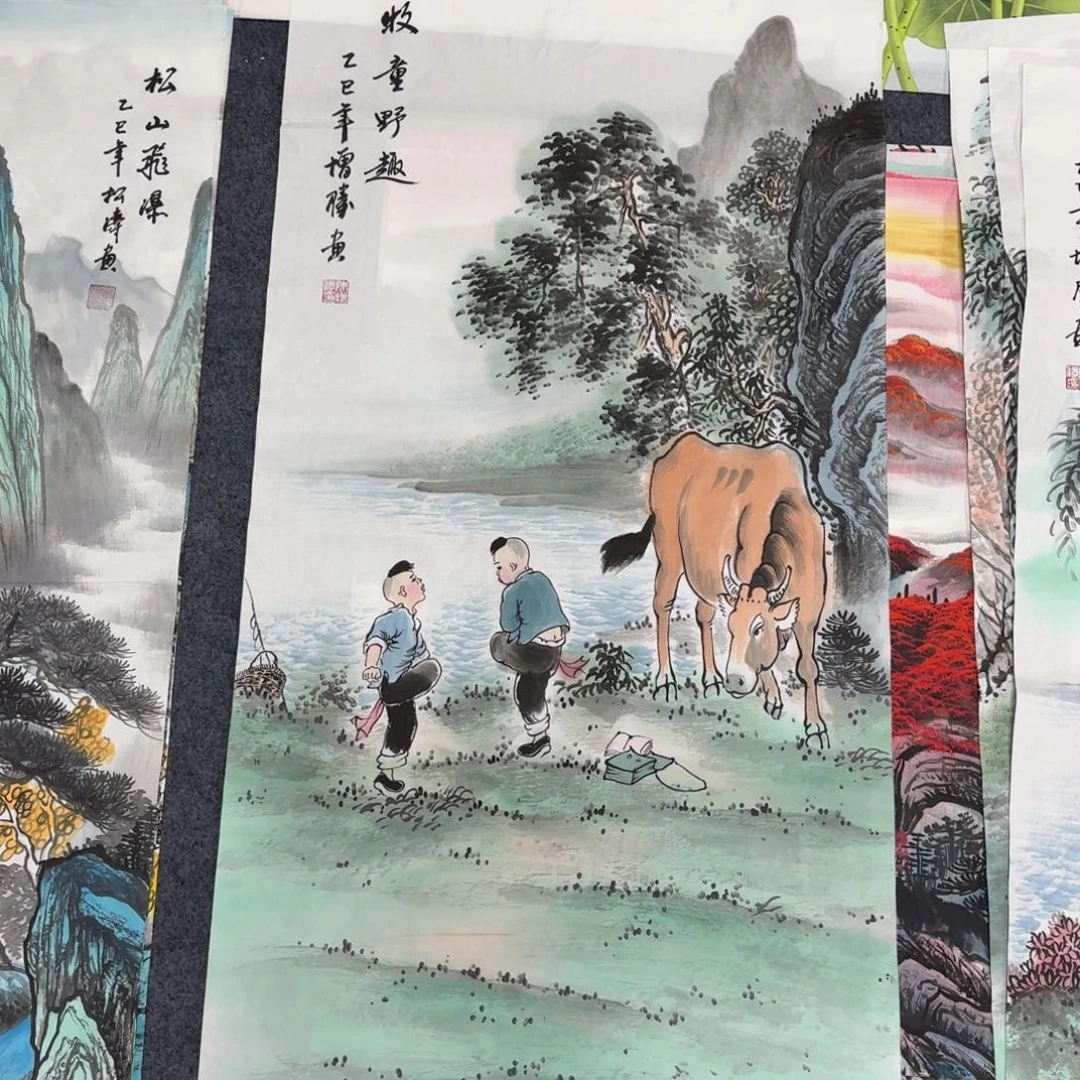 国画100×50画画画画