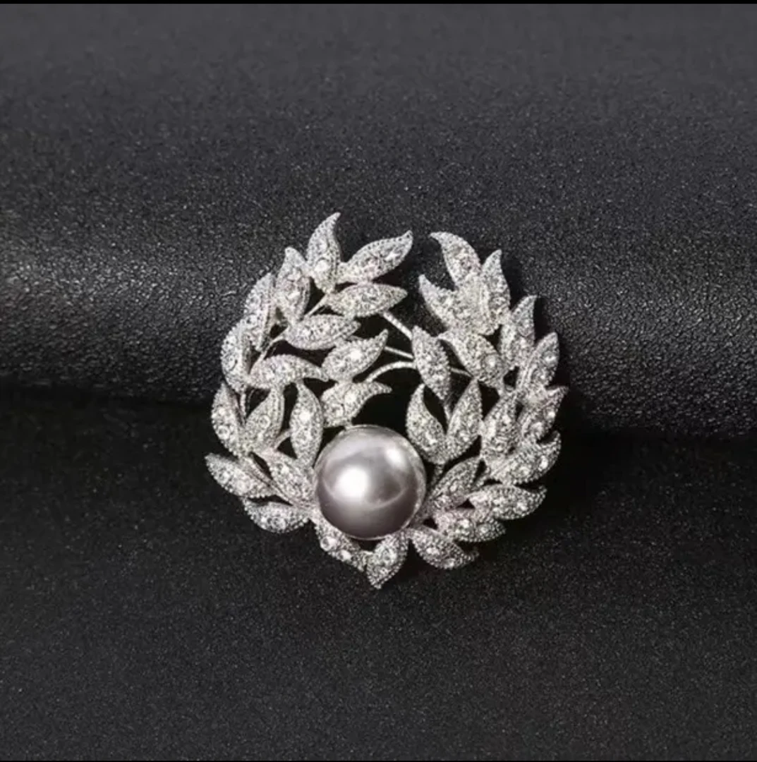 铜合金胸针 高档气质百搭优雅高奢重工胸针-201X