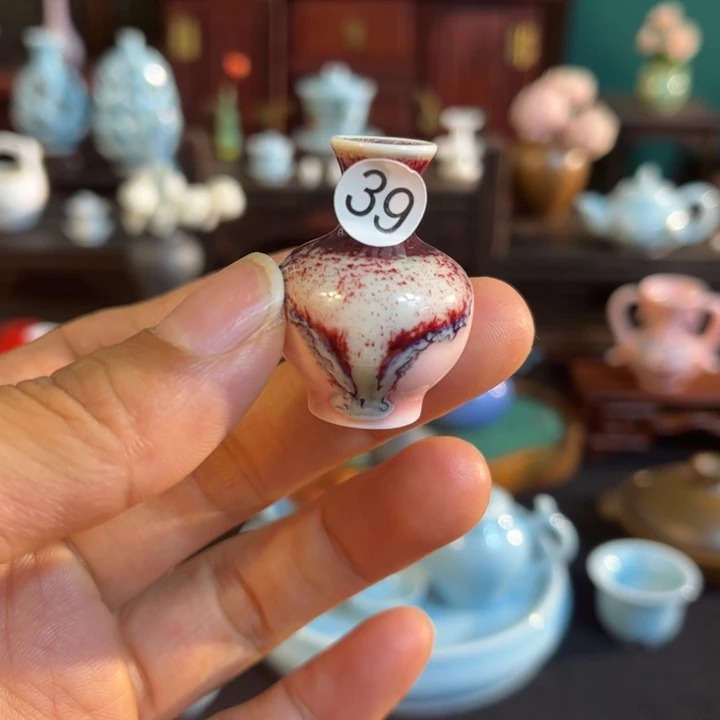 摆件微陶老王迷你花瓶