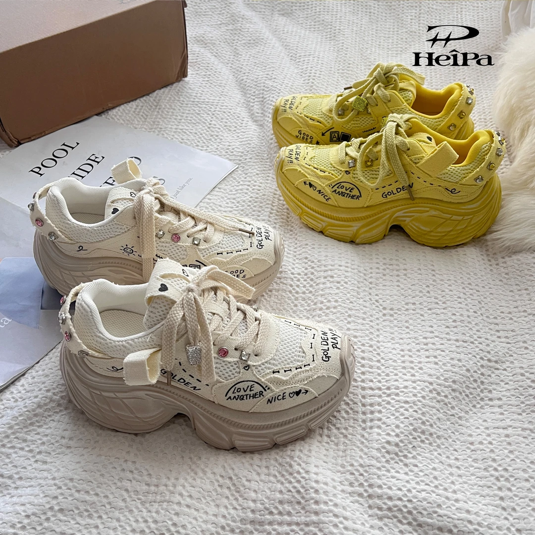 【HeiPa】付小付家2025新款时尚老爹鞋百搭小众时尚运动韩版潮走