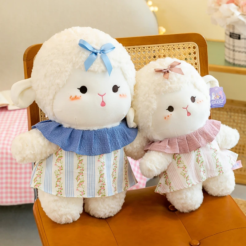 网红羊驼小绵羊云朵小羊可爱毛绒玩具公仔玩偶儿童圣诞节生日礼物