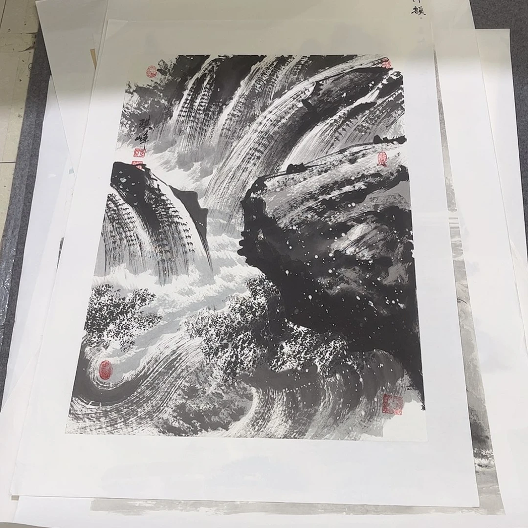 国画ZH象山画舫精品作品