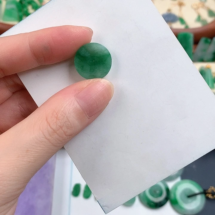 颈饰18K金镶嵌翡翠8753366578