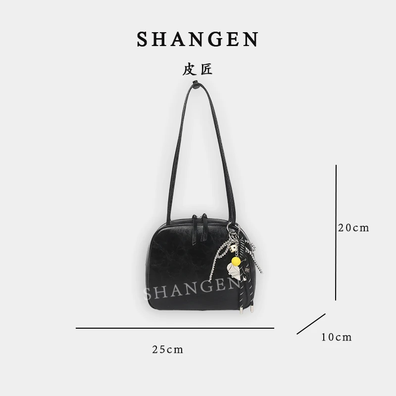 【尚恩CC】SKL-7310-黑色-轻奢时尚女士新款单肩斜跨包