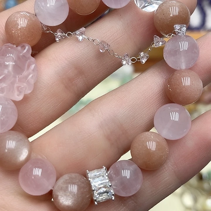 水晶手链未镶嵌金太阳