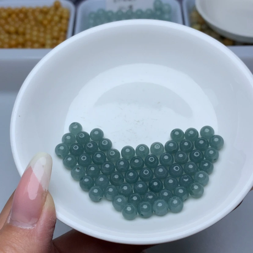 【闪购商品】翡翠手链未镶嵌卡6蓝水20个