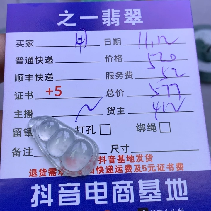 颈饰未镶嵌翡翠用****5