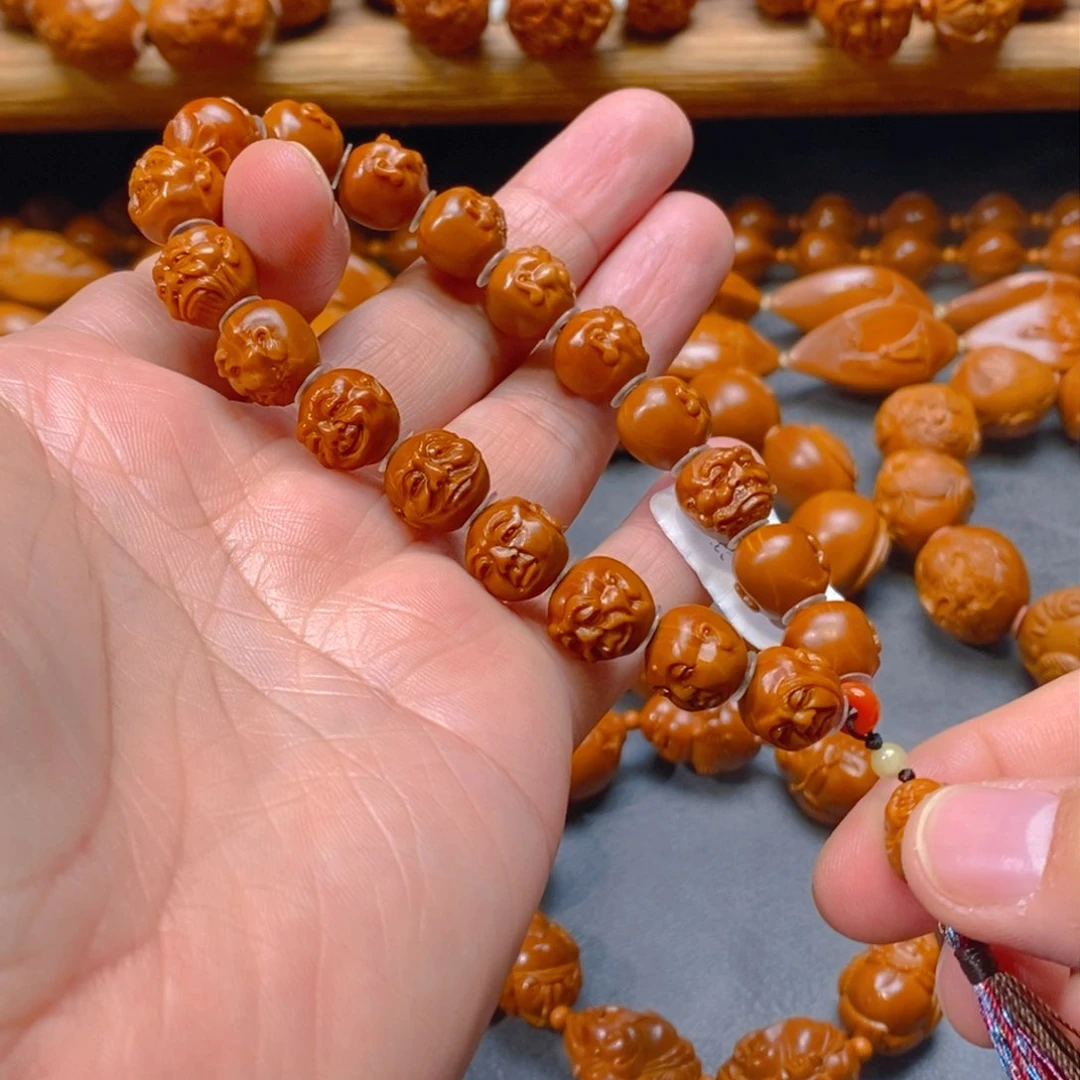 手串/手链橄榄核曹华老师1.15×1.15铁核归真十八罗汉