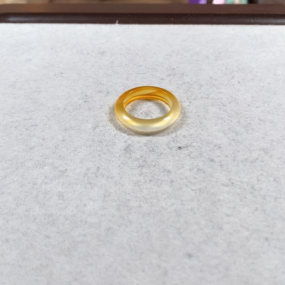 玛瑙/玉髓戒圈未镶嵌圆*滚