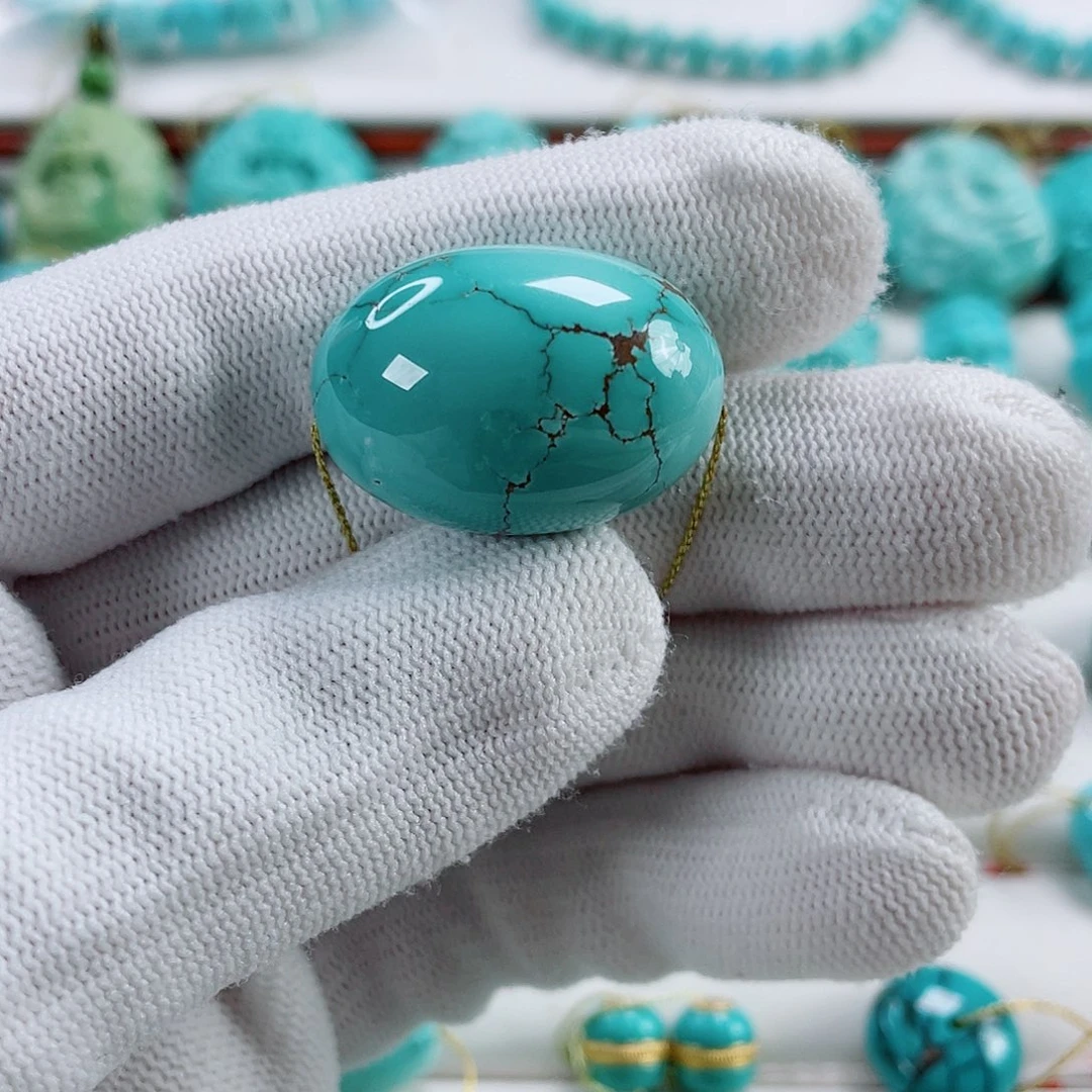 绿松石未镶嵌车挂