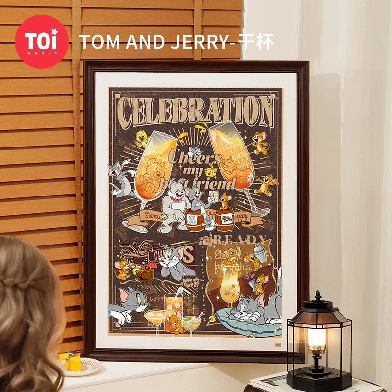 TOI/图益拼图成人猫和老鼠联名拼图1000片干杯成人解压拼图玩具