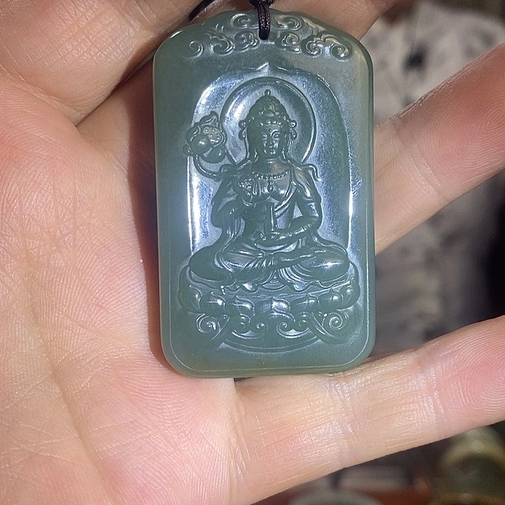 和田玉未镶嵌吊坠(不含链)