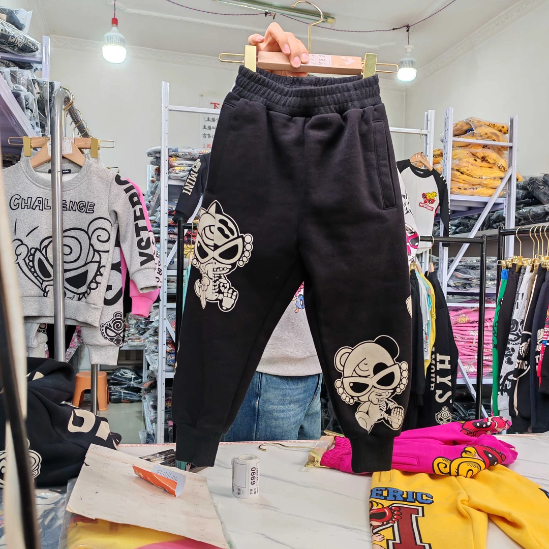 熊猫冬季儿童卫裤新款