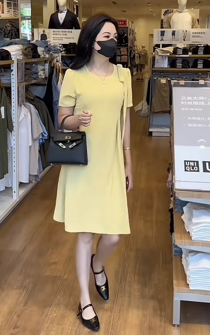 夏季时尚短袖连衣裙