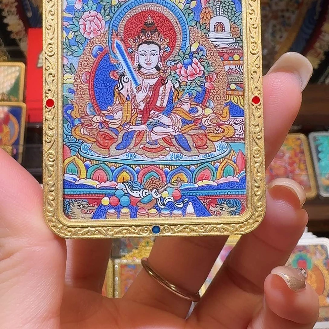 吊坠青海热贡纯手绘精品高卡虚空藏