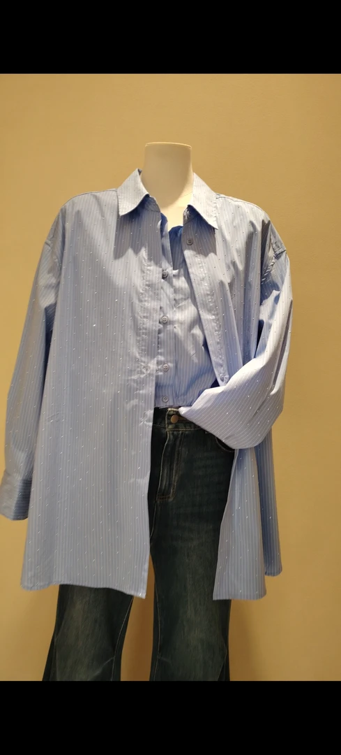 FONMEY梵迷蓝色衬衫