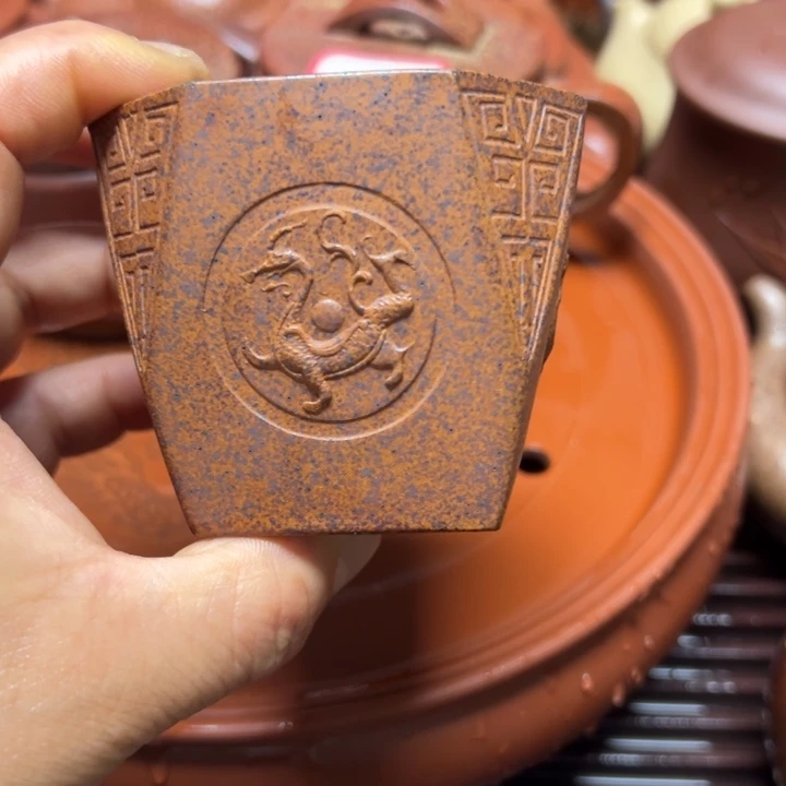 茶壶紫砂清***山宜兴原矿紫泥