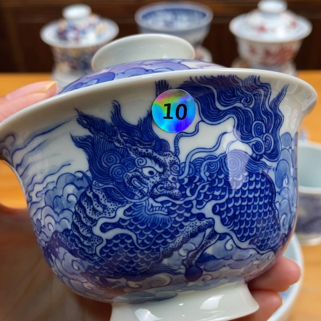手绘现代茶具非古董