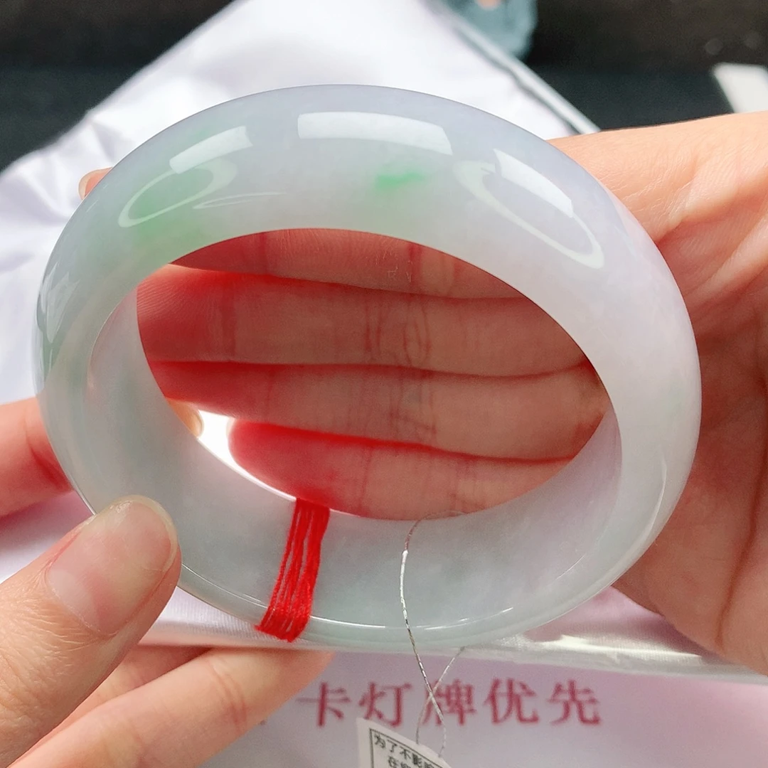 翡翠未镶嵌手镯58圈