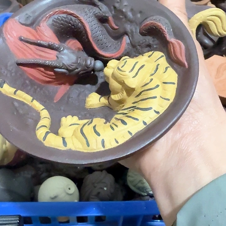 紫砂茶宠风***飘雕塑瑕疵茶宠