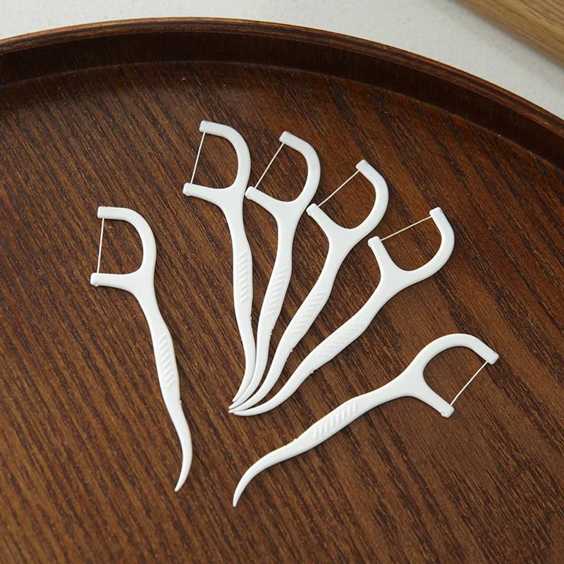 K250924  单盒50支装细滑牙线棒 清洁牙缝 5盒