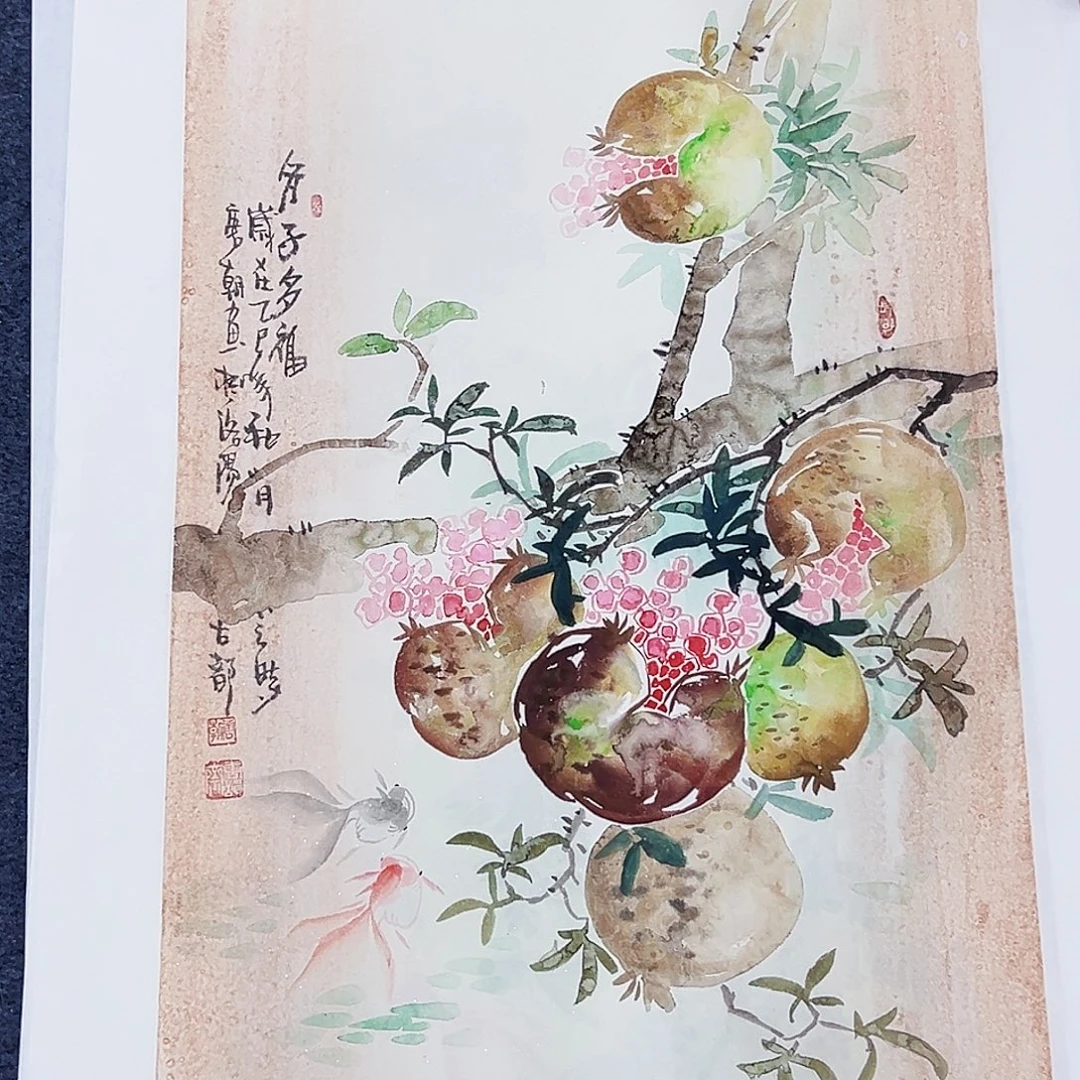 国画事事顺心如意万事如意