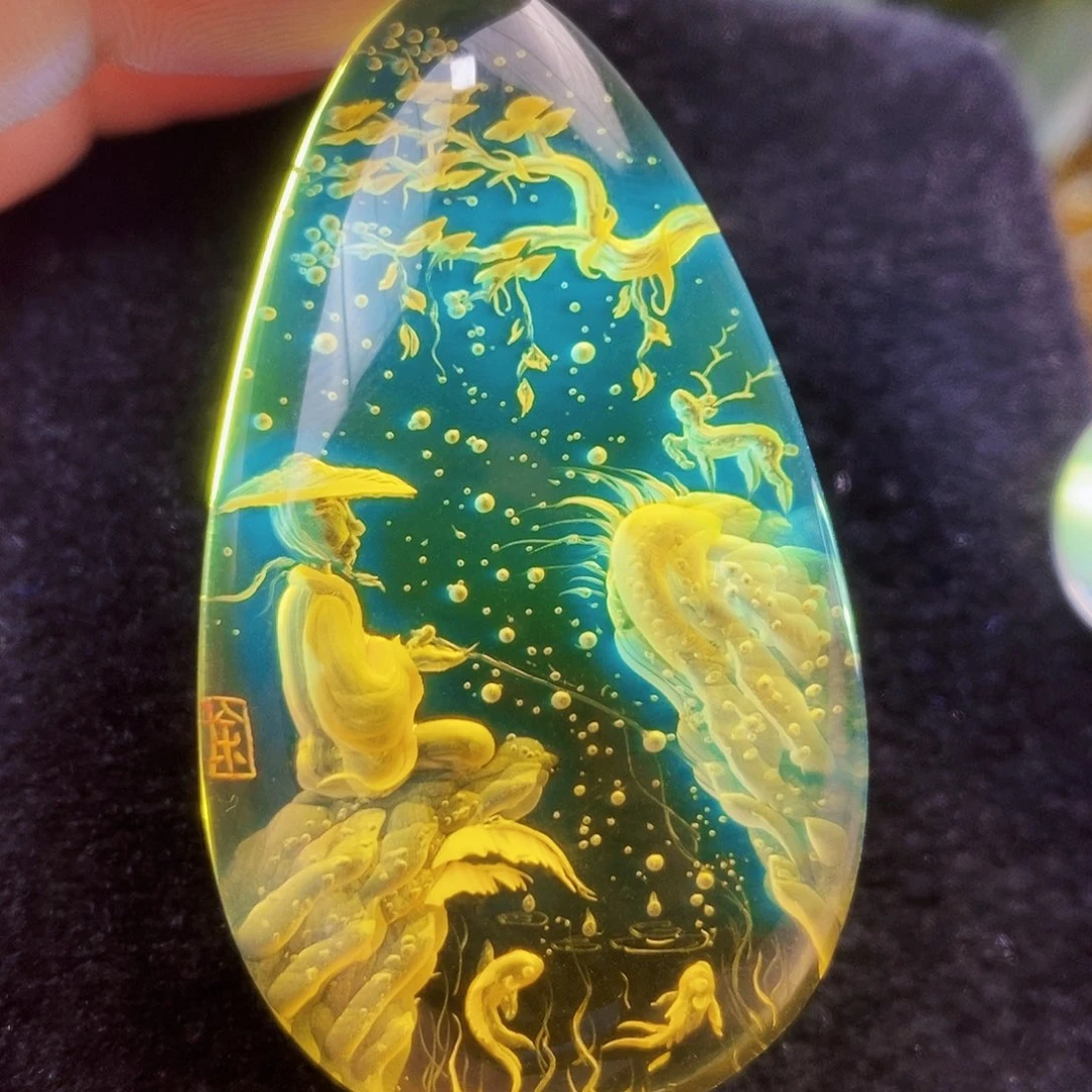 【闪购商品】金珀吊坠(不含链)未镶嵌