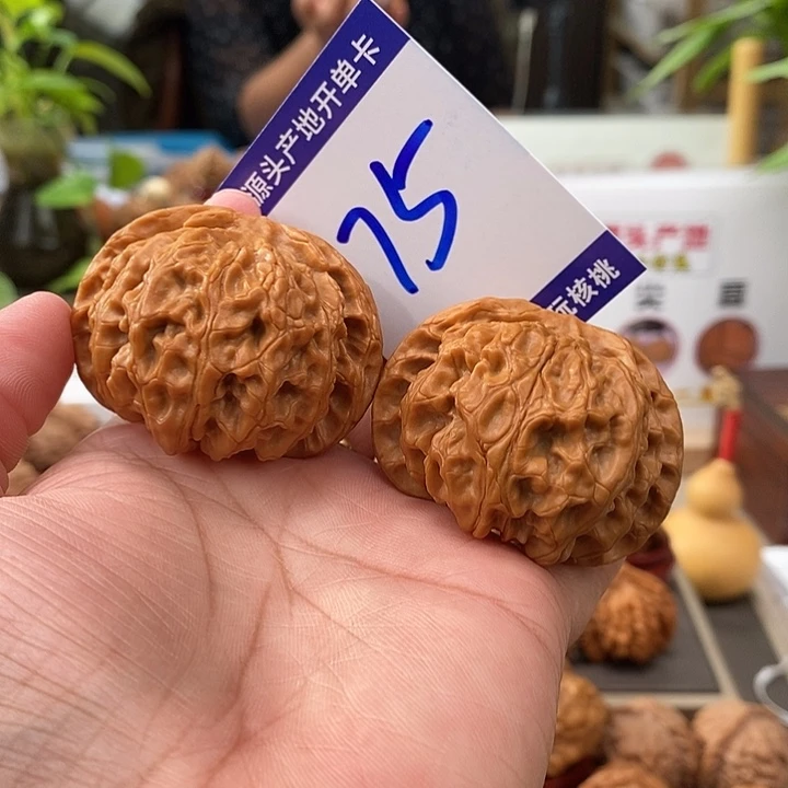 文玩核桃把件47.5苹果圆75号