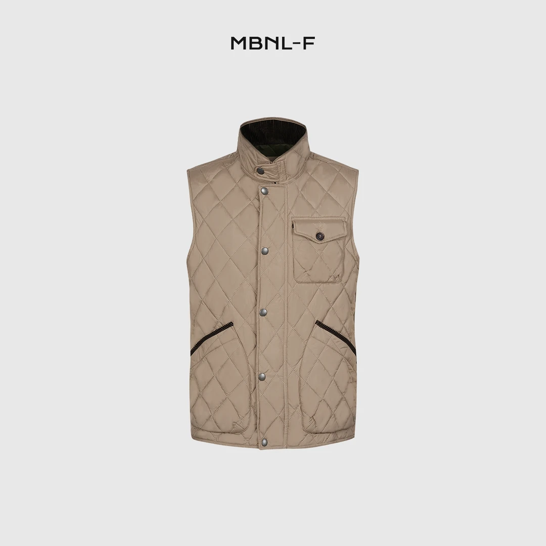 MBNL-F “菱格马甲” 24F/W秦磊X 秋冬款高定棉服男士外套 LL-1013