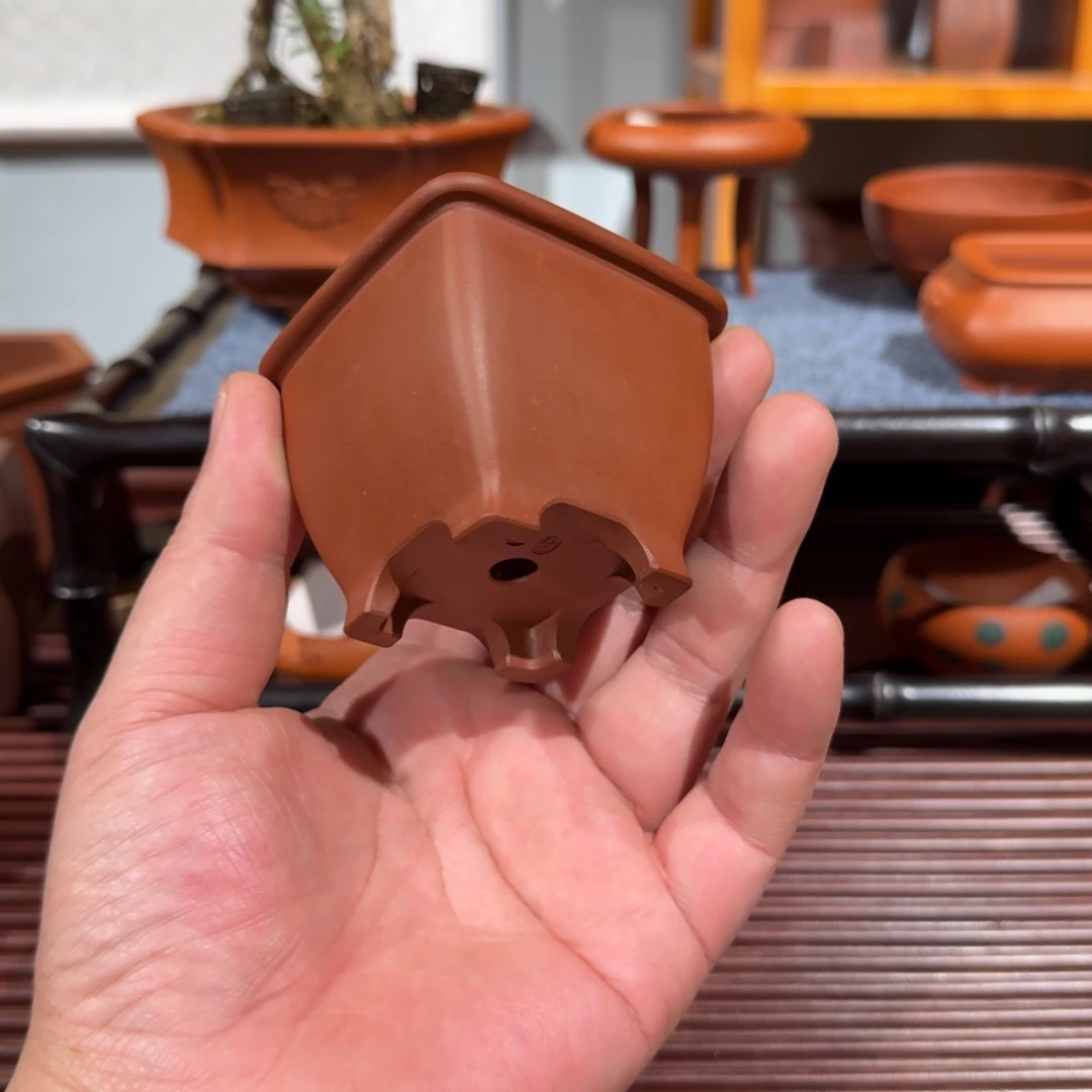 紫砂花盆原矿紫泥