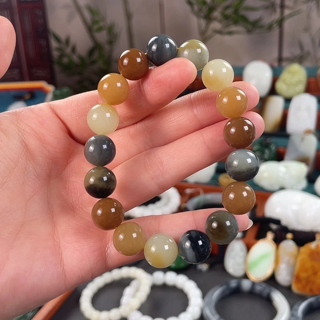 和田玉未镶嵌手链